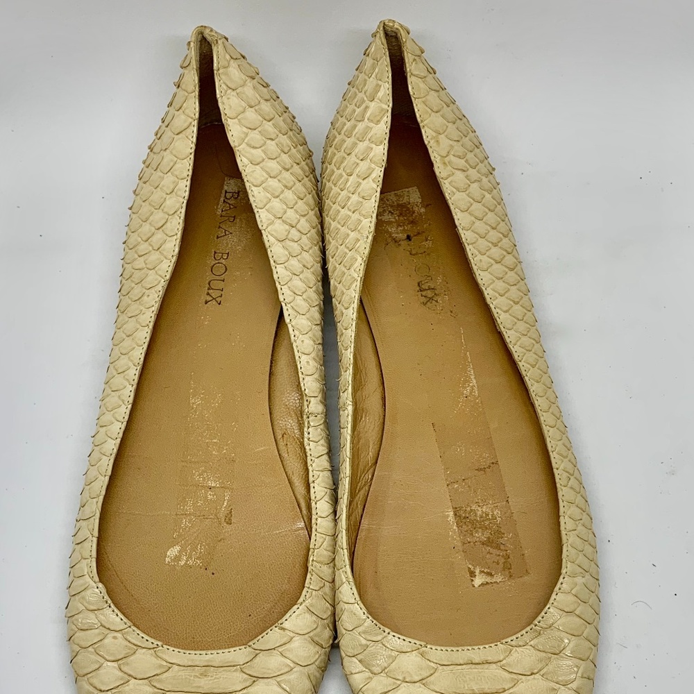 BARABOUX Python Ballet Flats